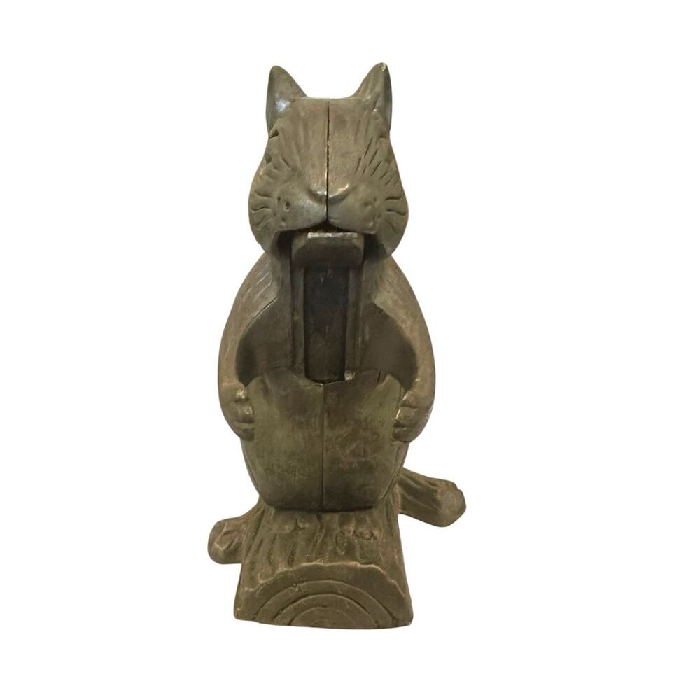 Vintage Squirrel Nut Cracker Silver Plate Nice Detail Heavy Cottage Core EUC - Picture 3 of 4